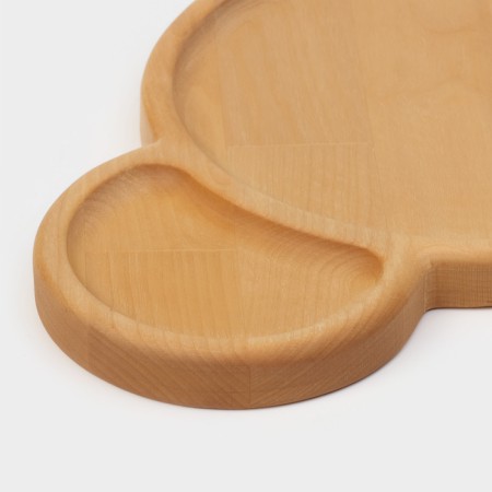 Menzhitsa Adelica "Mickey", 3 sections, 25 × 23 × 1.8 cm, saturated with mineral oil, in a gift box, birch-8