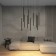DK4303-BK suspended lamp with built-in LED Glingor, IP20, 5W, 3000K, Black, aluminum