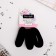 Hair gum "Claire" (set 3 pcs) 2x5 cm, black white mix