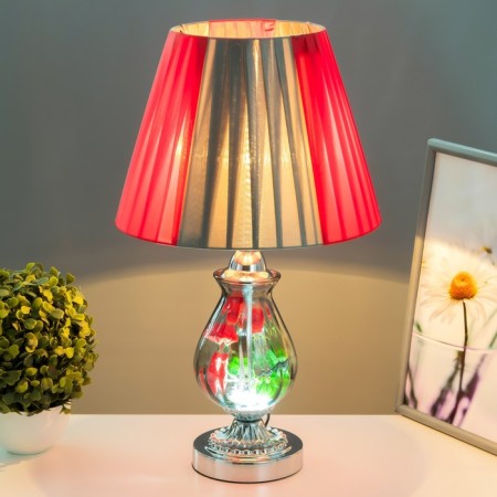 Bulbed lamp 16686/1 E27 40W chrome 29x29x50 cm Risalux-1