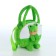 Children's bag with a zipper "chosen", green color