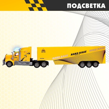 Radio -controlled truck "Fur", works on batteries, lighting effects, mix-4