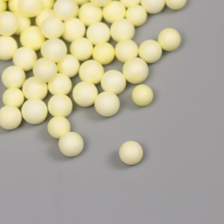 Decor for creativity "Assorted balls" light yellow set 10 grams