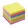 Block with a sticky edge of 51 mm x 51 mm, 400 sheets, pastel/fluorescent, 7 colors