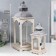 Climber tree "Lantern with a striped roof" aged set 2 pcs 31x14x14 52x20x20 cm