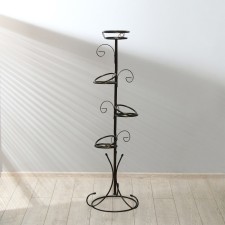 Flowers stand, floor, collapsible, 4 pots, d = 18 cm, bronze