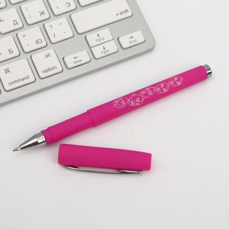 Set "since March 8": cover for PVC passport, keychain and pen Plastic-4