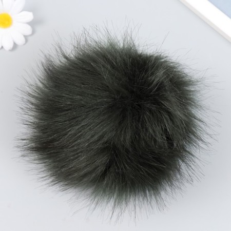 Pompon artificial fur fox 14 cm (39-hack)