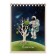 Notepad A6 40 sheets on the crest, in the cosmos cage, cover coated cardboard, selective twin-lame, offset 65, 5V, assorted
