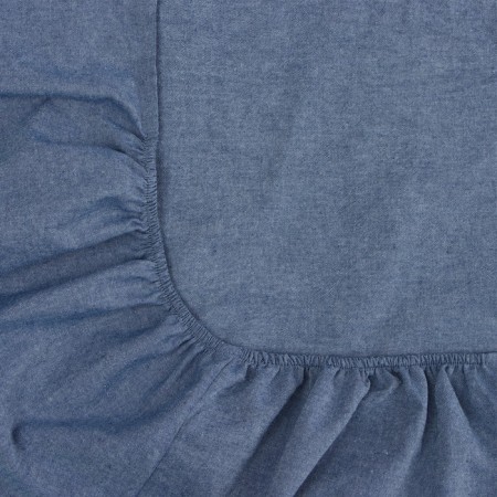 Slip on the elastic band SL Home "Denim" 180*200+30 cm, cell, 100% greedy cotton-2