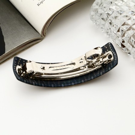 Halfish hair clip "Toliman" wave, 8 cm-1