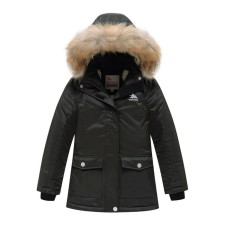 Winter park for a girl, khaki color, height 116