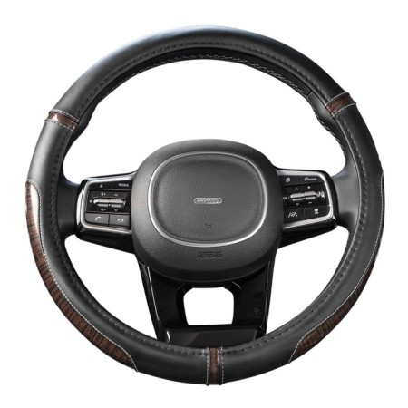 SkyWay Wood-10 m, black eco-leather braid, S01102439-9