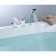 Lemark Contest LM5845CW bath mixer, on board the bath, built -in, chromium color, white