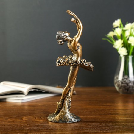 Polystone souvenir "Ballerina, hands to the sky" under bronze 24.5x8x8 cm-1