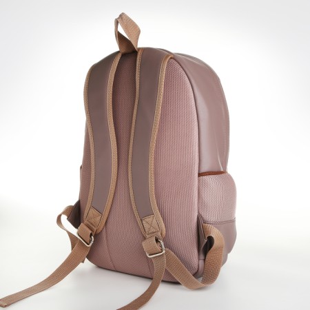 Women's backpack of artificial leather on the zipper Textura, color gray color-5