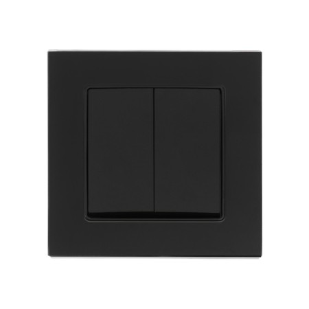 Sin -GLOSSY GLASS, 10 A, 2 keys, hidden, glass, black-2