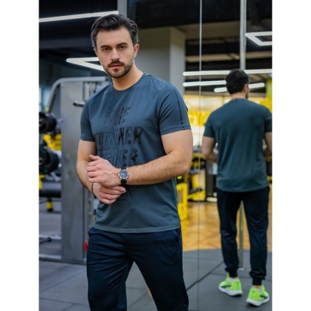 Sports T -shirt Male Isee, size 50, graphite color-3