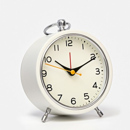 Alarm clock "Snow", with backlight, D-11 cm, battery 2 aa-3