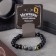 Bracelet Unisex "Bastion" under Agat Mokhova, black color, ball No. 8, d = 7 cm