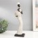 Polystone souvenir "African with round wicker jug" White 33x9.5x9.5 cm
