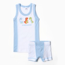 A set for a boy (T -shirt, panties), white color, height 116 cm