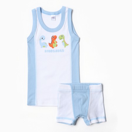 A set for a boy (T -shirt, panties), white color, height 116 cm