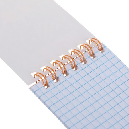 Notepad A7, 40 sheets in a cage on the crest "Animals", cover covered paper, mix-3