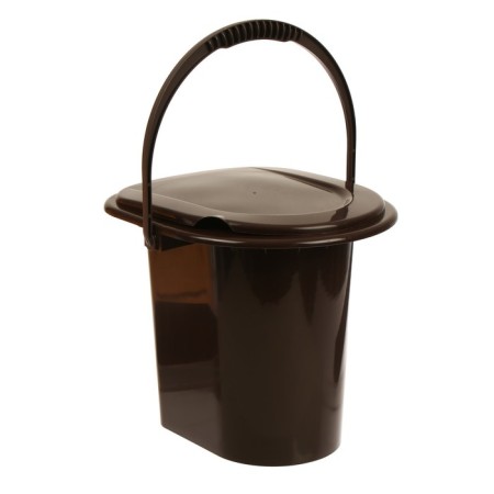 Bucket-bucket, h = 40 cm, 13 l, with a removable pen, brown-1
