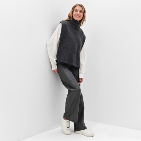 Jumper (Poncho) Women's Minaku: Casual Collection color light gray, rn 50-1