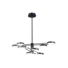 Светильник светодиодный подвесной Ambrella light, LineTech, FL51645, 8хLED, 67 Вт, 5025Lum, 3000-6400К, цвет чёрный, золото