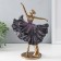 Polystone souvenir "Ballerina in a violet dress with ruffles" Bronze 20.5x11.5x29.5 cm