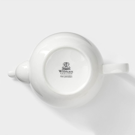 Teapot porcelain blanket Wilmax olivia "Classics", 1.75 l, color white-5