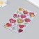 Holographic stickers (stickers) "hearts" 10x15 cm, 5-218