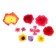 Flowers artificial set for needlework, 20-30pcs mix assorted