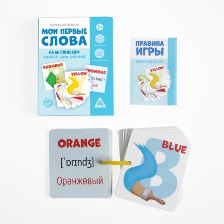 Training cards “My first words in English. Shapes and Colors ", 20 cards, 3+-1