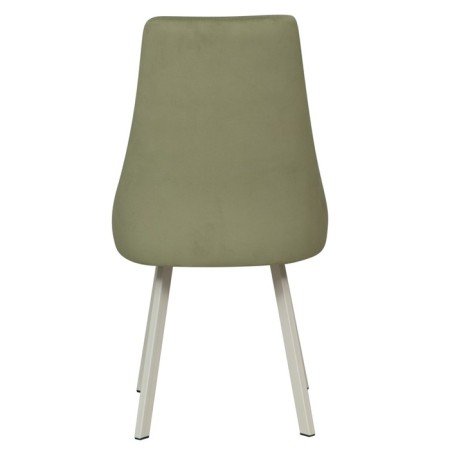 Lyon chair, velor tenerife nephritis / white metal-3