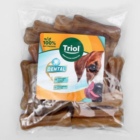 Chewing bone Triol Dental, 7.5 cm, 20-25 g, package 25 pcs