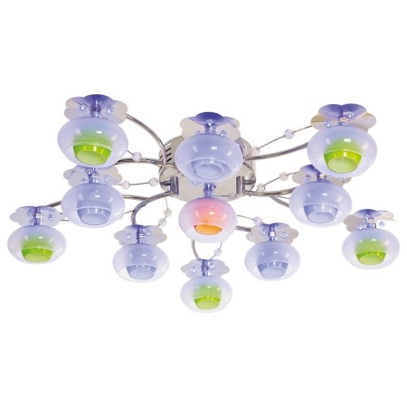 Steel Stewsvelight "Dawn", 11x12W G4, chromium color, with PDU