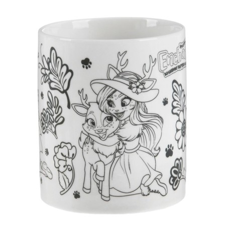 Mug for the painting "Enchantimals", 6 acrylic paints, brush-1