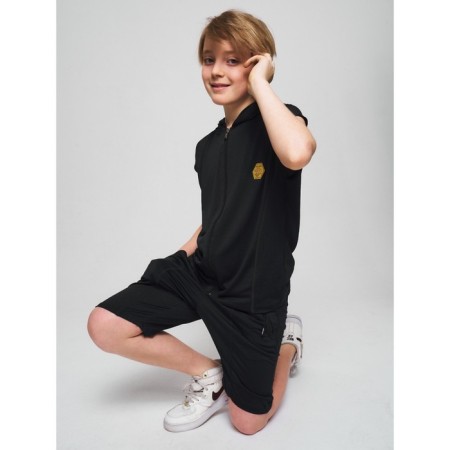 Sports suit for a boy, height 152 cm, dark blue color-1
