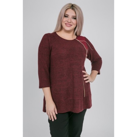 Women's tunic, size 54, burgundy color-3