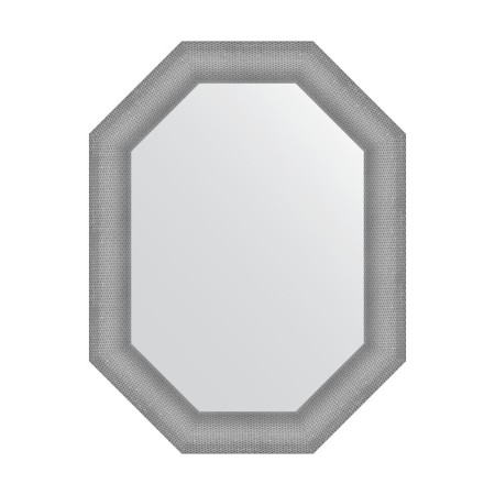 Mirror in the baguette frame, silver chain mail 88 mm, 66x86 cm