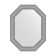 Mirror in the baguette frame, silver chain mail 88 mm, 66x86 cm