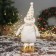 Soft toy "Snowman Stars" (59x21 cm extended legs) 40x21 cm, golden white