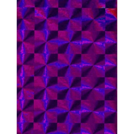 Self -adhesive film Color Decor 1009 holographic square violet 0.45x8.0
