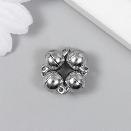 Floor with Magnetic Metal "Ball" silver 0.8x0.8x0.8 cm-2