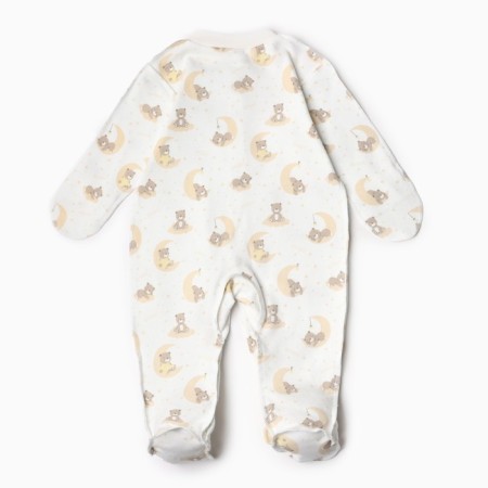 Overalls with closed handles, milk color, height 62 cm-4