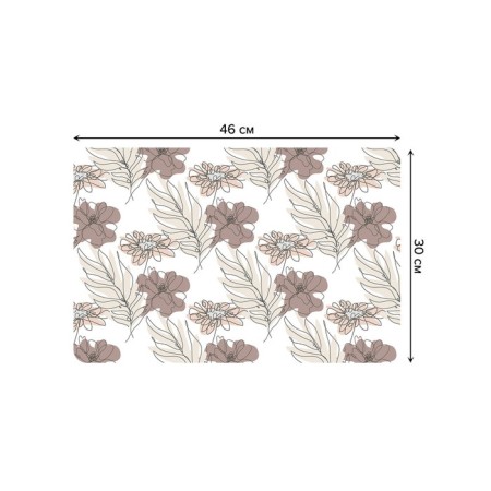 A set of napkins for setting the table "Crowns", rectangular, rounded edges, size 30x46 cm, 4 pcs-2