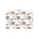 A set of napkins for setting the table "Crowns", rectangular, rounded edges, size 30x46 cm, 4 pcs